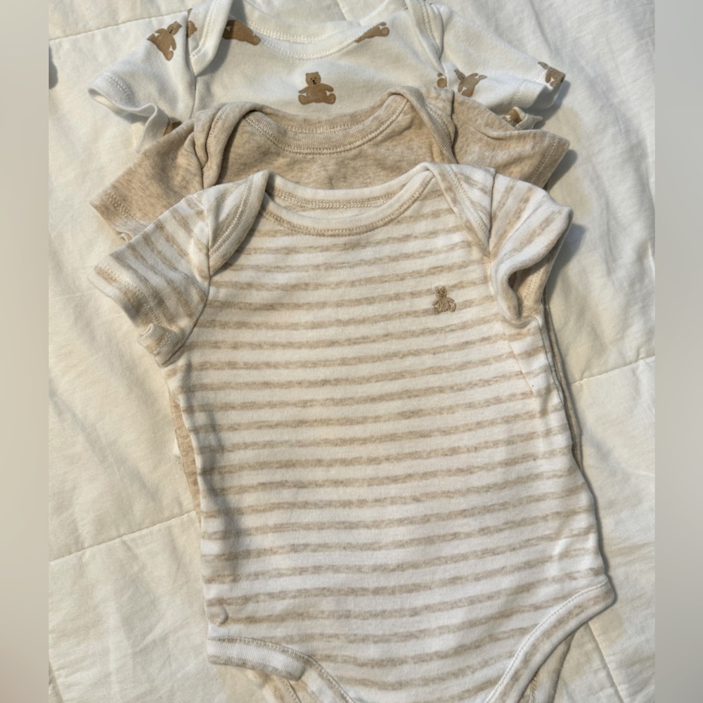 3 pack gap neutral onesies